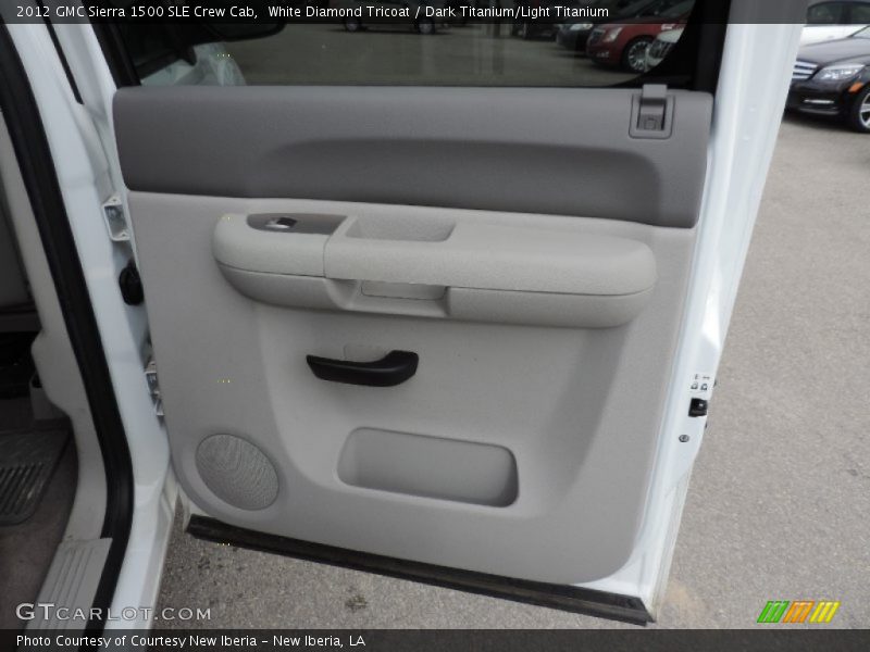 White Diamond Tricoat / Dark Titanium/Light Titanium 2012 GMC Sierra 1500 SLE Crew Cab
