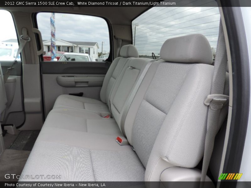White Diamond Tricoat / Dark Titanium/Light Titanium 2012 GMC Sierra 1500 SLE Crew Cab