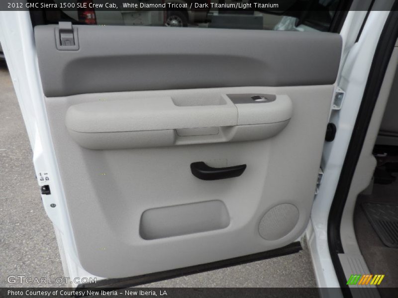 White Diamond Tricoat / Dark Titanium/Light Titanium 2012 GMC Sierra 1500 SLE Crew Cab