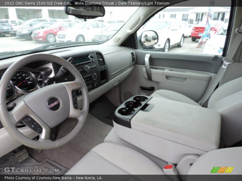 White Diamond Tricoat / Dark Titanium/Light Titanium 2012 GMC Sierra 1500 SLE Crew Cab