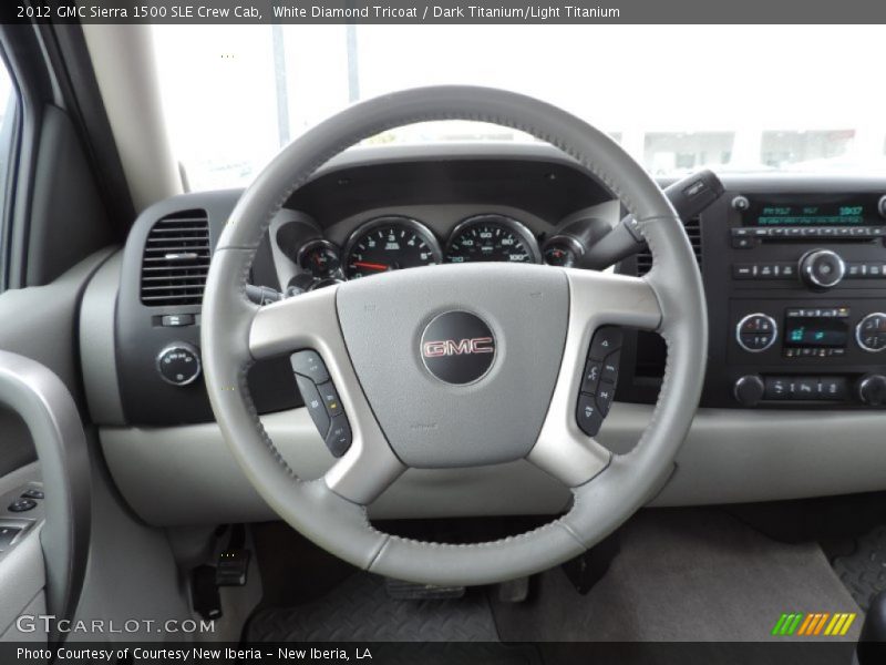 White Diamond Tricoat / Dark Titanium/Light Titanium 2012 GMC Sierra 1500 SLE Crew Cab