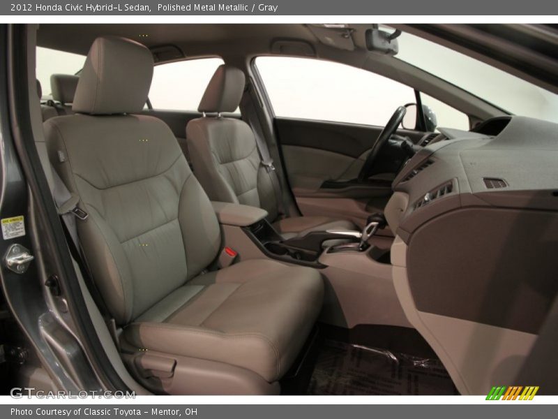 Polished Metal Metallic / Gray 2012 Honda Civic Hybrid-L Sedan