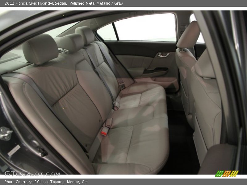 Polished Metal Metallic / Gray 2012 Honda Civic Hybrid-L Sedan