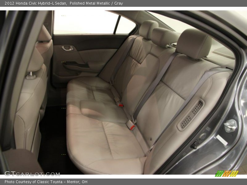 Polished Metal Metallic / Gray 2012 Honda Civic Hybrid-L Sedan