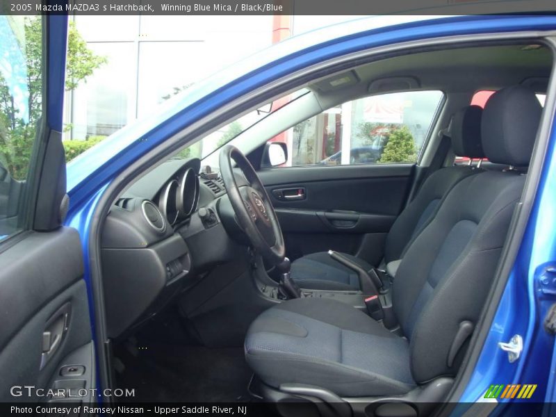 Winning Blue Mica / Black/Blue 2005 Mazda MAZDA3 s Hatchback