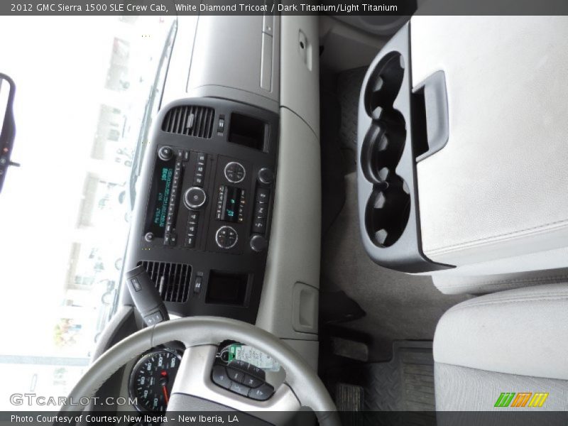 White Diamond Tricoat / Dark Titanium/Light Titanium 2012 GMC Sierra 1500 SLE Crew Cab