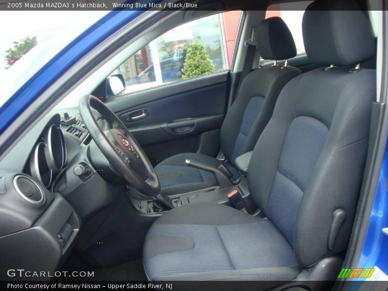 Winning Blue Mica / Black/Blue 2005 Mazda MAZDA3 s Hatchback