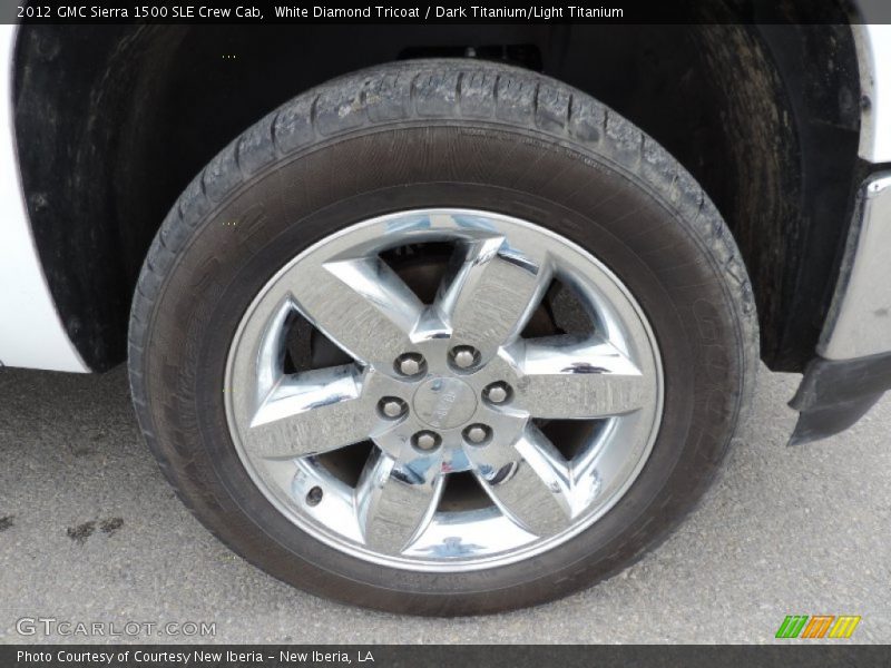White Diamond Tricoat / Dark Titanium/Light Titanium 2012 GMC Sierra 1500 SLE Crew Cab