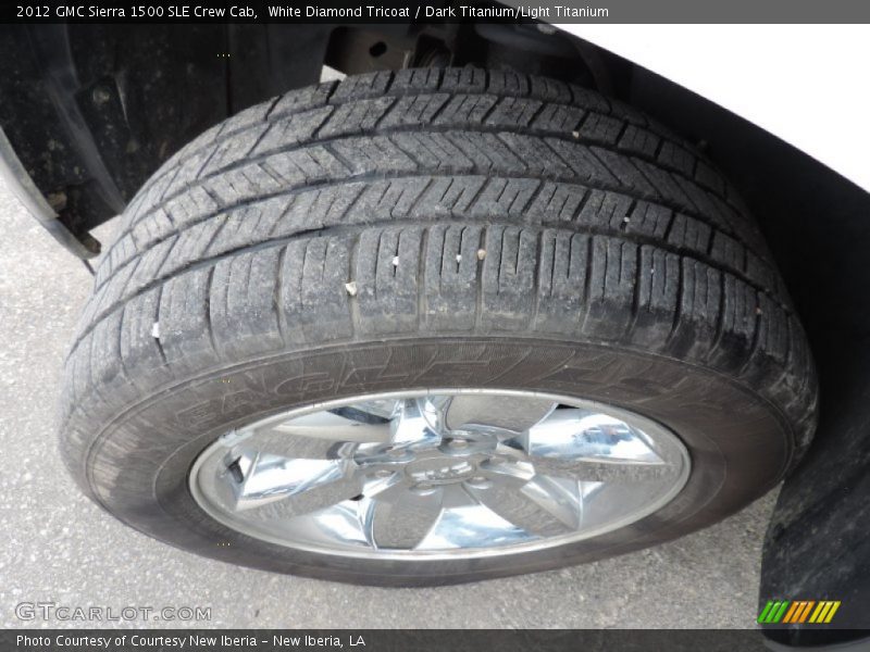 White Diamond Tricoat / Dark Titanium/Light Titanium 2012 GMC Sierra 1500 SLE Crew Cab