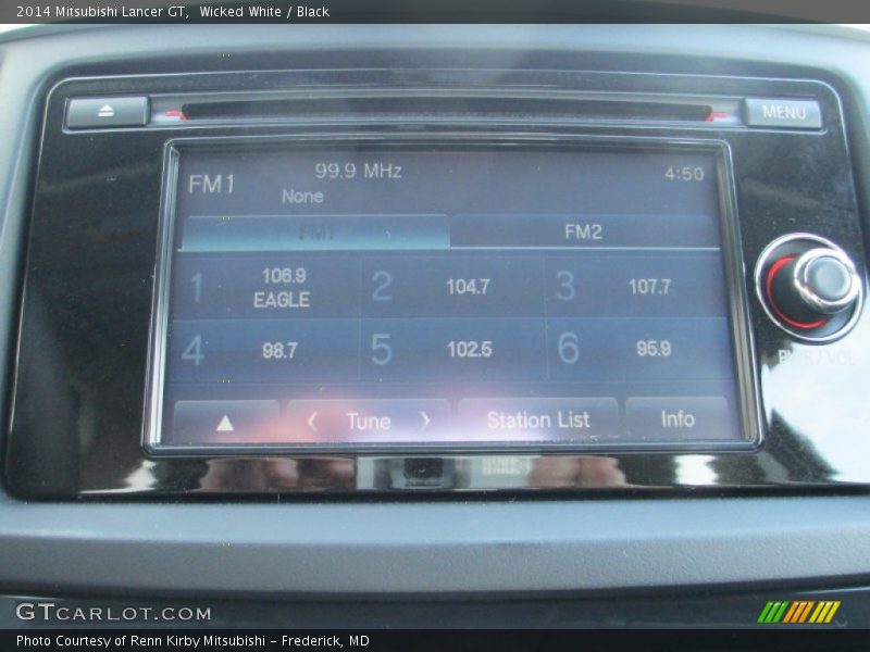 Wicked White / Black 2014 Mitsubishi Lancer GT