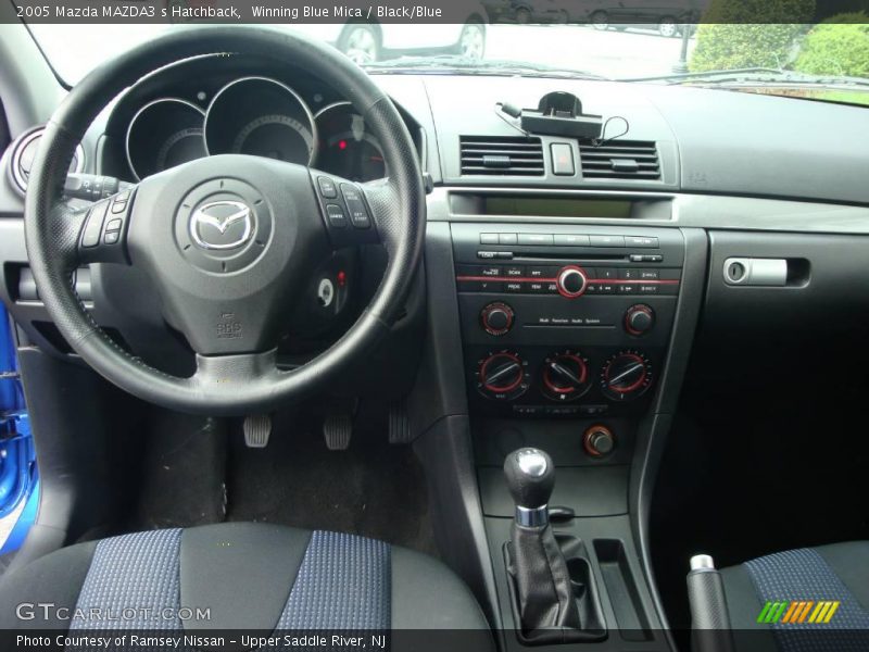 Winning Blue Mica / Black/Blue 2005 Mazda MAZDA3 s Hatchback