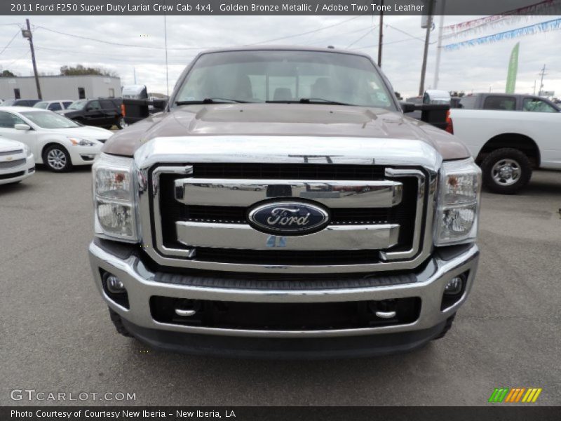 Golden Bronze Metallic / Adobe Two Tone Leather 2011 Ford F250 Super Duty Lariat Crew Cab 4x4
