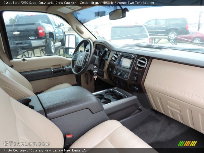 Golden Bronze Metallic / Adobe Two Tone Leather 2011 Ford F250 Super Duty Lariat Crew Cab 4x4