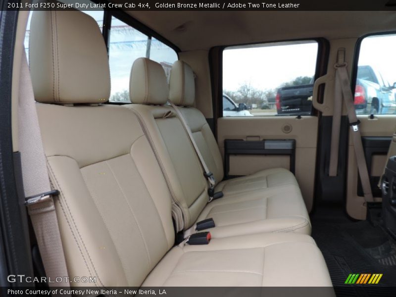 Golden Bronze Metallic / Adobe Two Tone Leather 2011 Ford F250 Super Duty Lariat Crew Cab 4x4