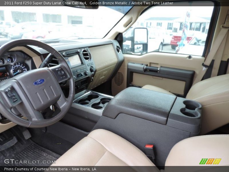 Golden Bronze Metallic / Adobe Two Tone Leather 2011 Ford F250 Super Duty Lariat Crew Cab 4x4
