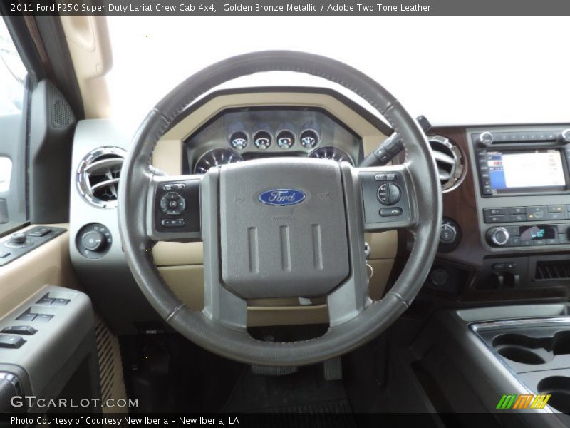 Golden Bronze Metallic / Adobe Two Tone Leather 2011 Ford F250 Super Duty Lariat Crew Cab 4x4