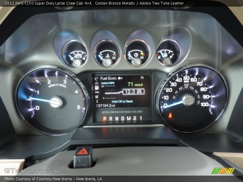 Golden Bronze Metallic / Adobe Two Tone Leather 2011 Ford F250 Super Duty Lariat Crew Cab 4x4