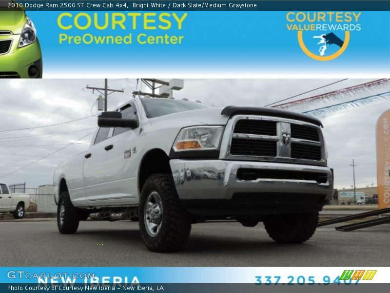 Bright White / Dark Slate/Medium Graystone 2010 Dodge Ram 2500 ST Crew Cab 4x4