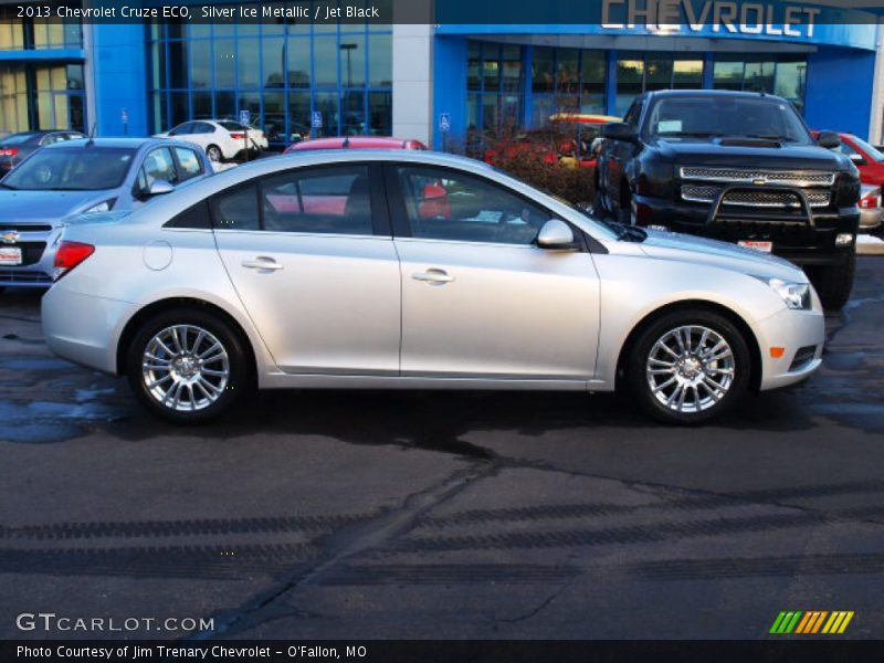 Silver Ice Metallic / Jet Black 2013 Chevrolet Cruze ECO