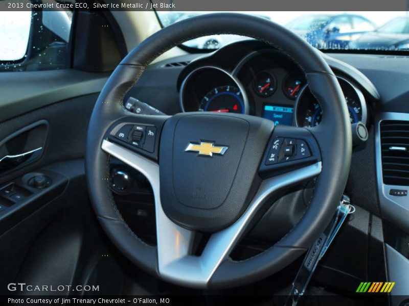 Silver Ice Metallic / Jet Black 2013 Chevrolet Cruze ECO