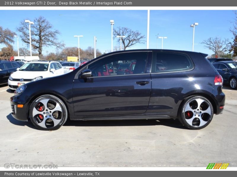 Deep Black Metallic / Interlagos Plaid Cloth 2012 Volkswagen GTI 2 Door