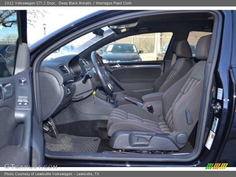 Deep Black Metallic / Interlagos Plaid Cloth 2012 Volkswagen GTI 2 Door