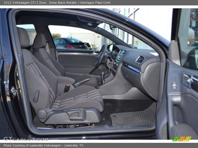Deep Black Metallic / Interlagos Plaid Cloth 2012 Volkswagen GTI 2 Door
