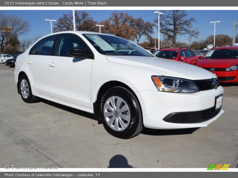 Candy White / Titan Black 2013 Volkswagen Jetta S Sedan
