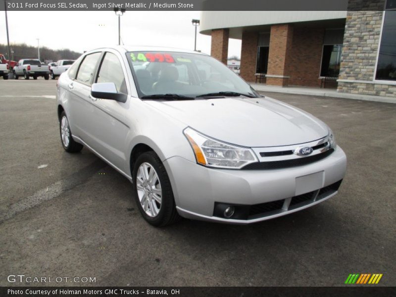 Ingot Silver Metallic / Medium Stone 2011 Ford Focus SEL Sedan