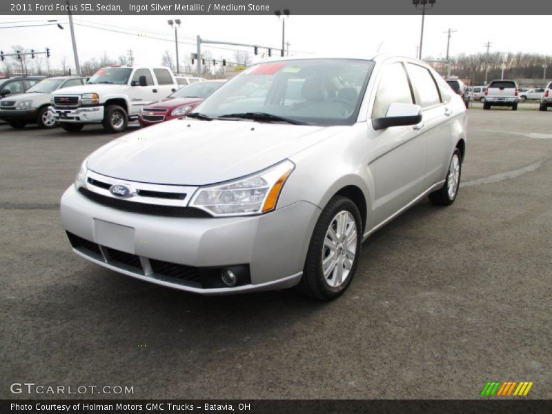 Ingot Silver Metallic / Medium Stone 2011 Ford Focus SEL Sedan