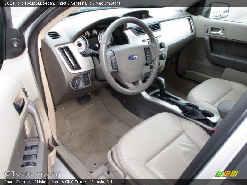 Ingot Silver Metallic / Medium Stone 2011 Ford Focus SEL Sedan