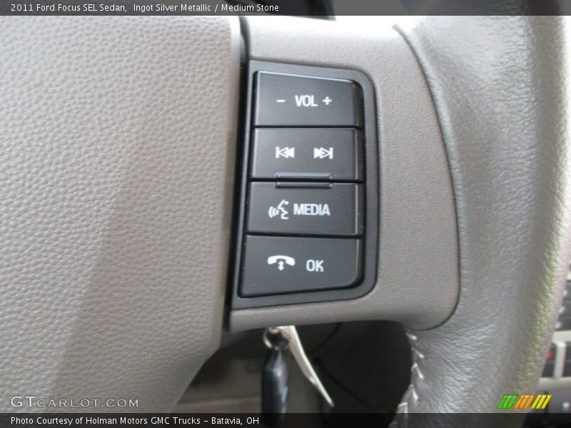 Ingot Silver Metallic / Medium Stone 2011 Ford Focus SEL Sedan
