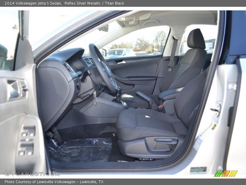 Reflex Silver Metallic / Titan Black 2014 Volkswagen Jetta S Sedan