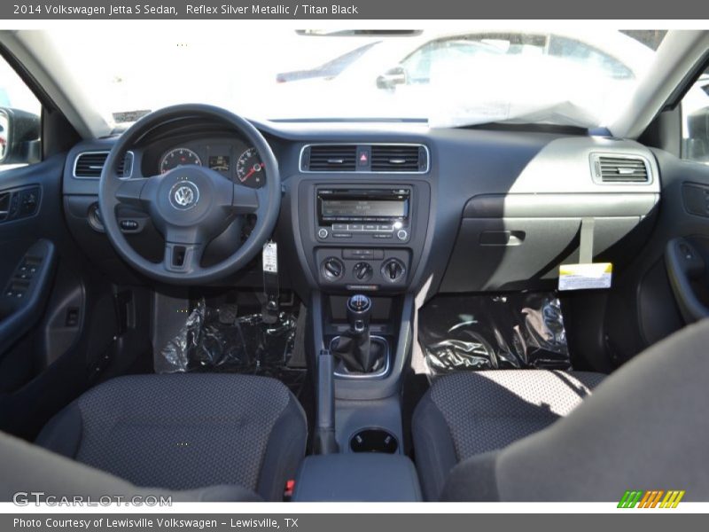 Reflex Silver Metallic / Titan Black 2014 Volkswagen Jetta S Sedan
