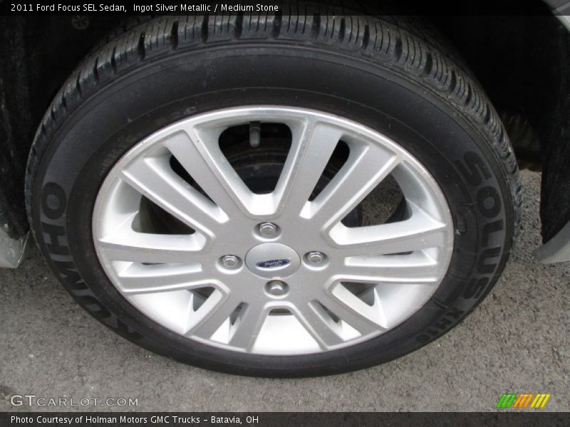 Ingot Silver Metallic / Medium Stone 2011 Ford Focus SEL Sedan