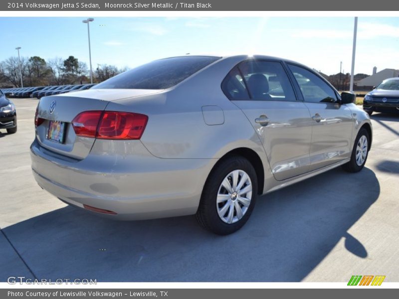Moonrock Silver Metallic / Titan Black 2014 Volkswagen Jetta S Sedan