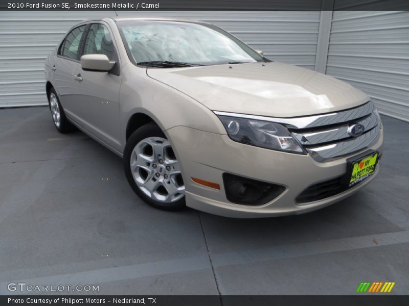 Smokestone Metallic / Camel 2010 Ford Fusion SE