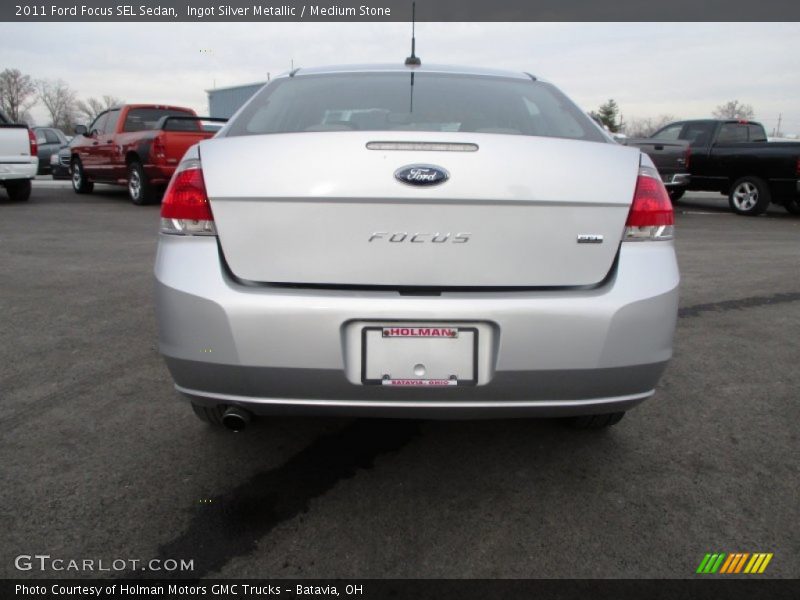 Ingot Silver Metallic / Medium Stone 2011 Ford Focus SEL Sedan