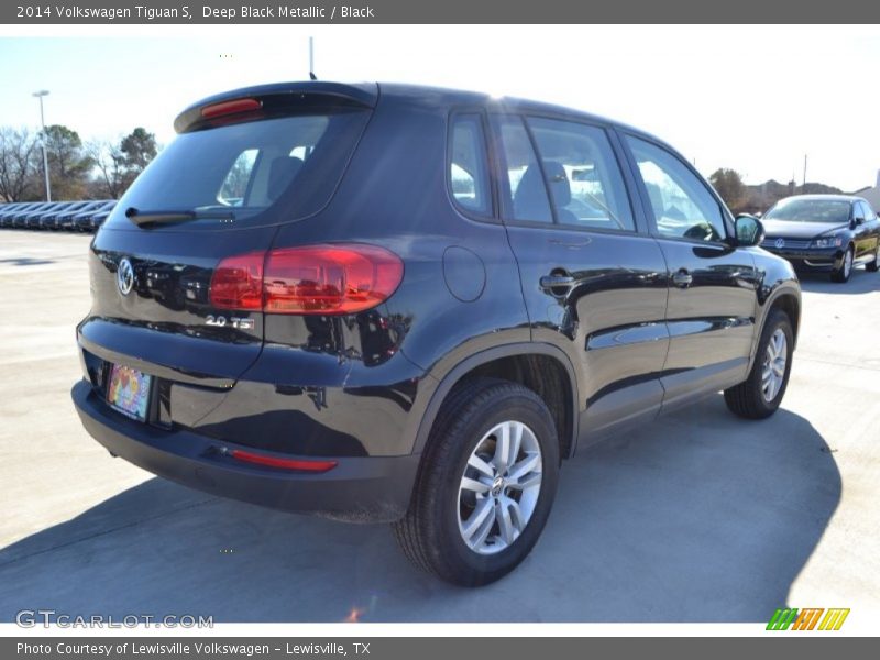Deep Black Metallic / Black 2014 Volkswagen Tiguan S