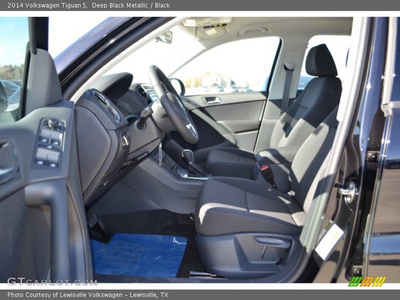 Deep Black Metallic / Black 2014 Volkswagen Tiguan S