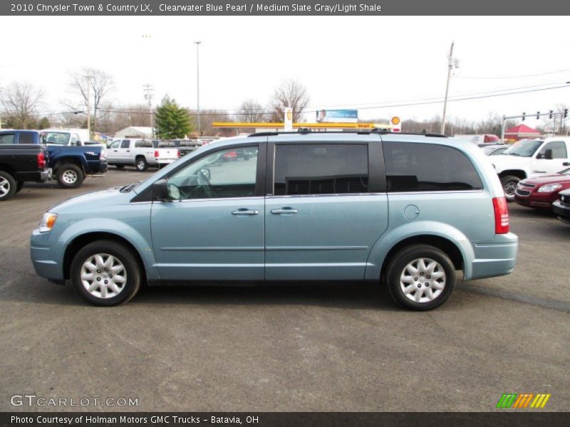 Clearwater Blue Pearl / Medium Slate Gray/Light Shale 2010 Chrysler Town & Country LX