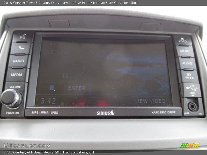 Clearwater Blue Pearl / Medium Slate Gray/Light Shale 2010 Chrysler Town & Country LX