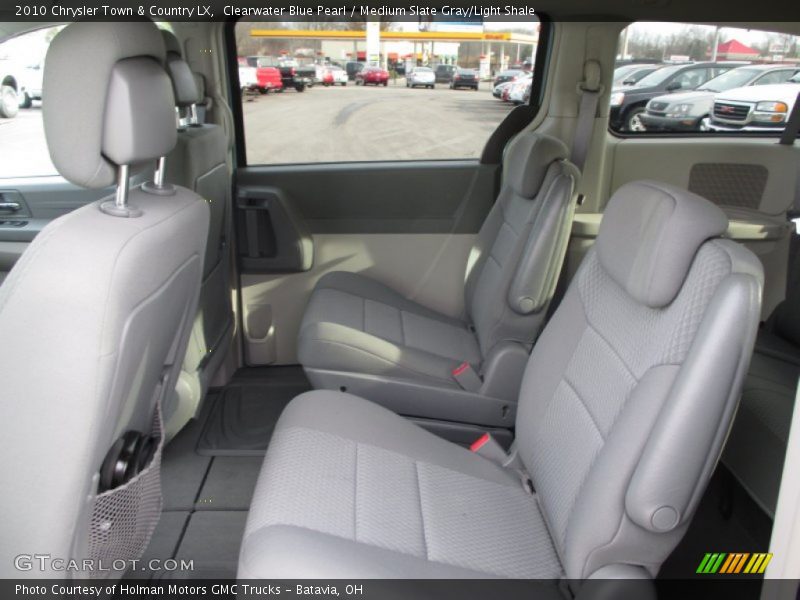 Clearwater Blue Pearl / Medium Slate Gray/Light Shale 2010 Chrysler Town & Country LX