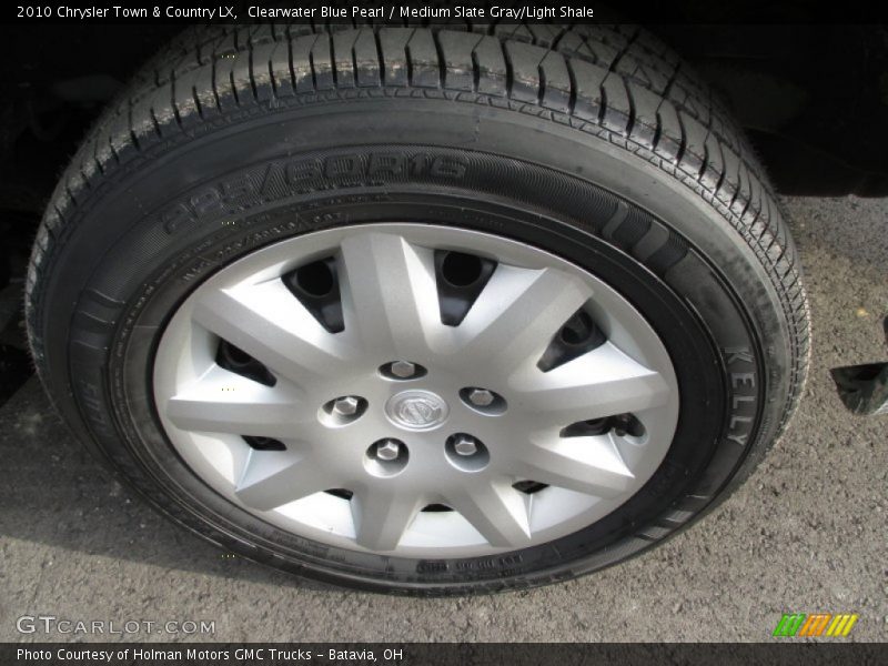Clearwater Blue Pearl / Medium Slate Gray/Light Shale 2010 Chrysler Town & Country LX