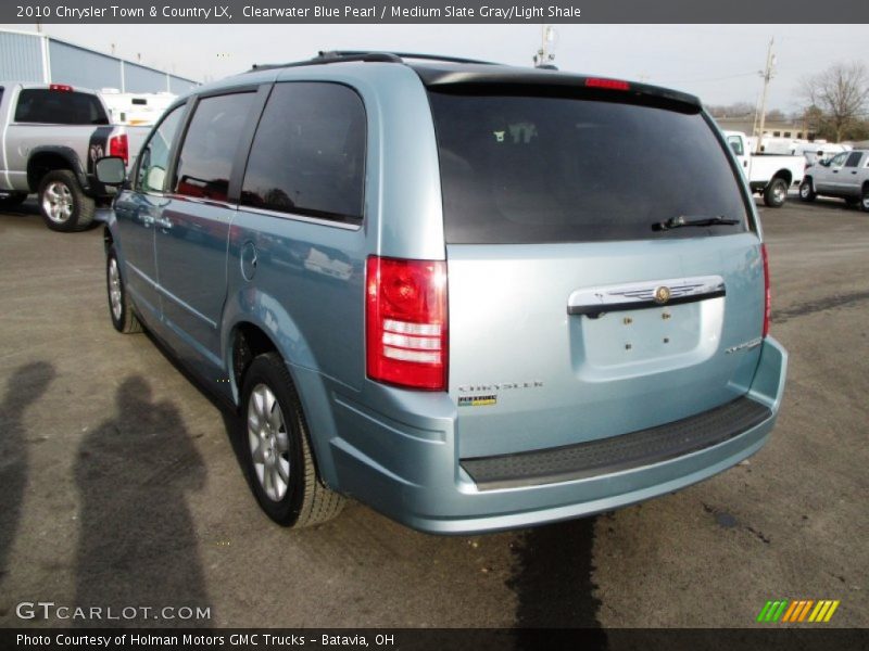 Clearwater Blue Pearl / Medium Slate Gray/Light Shale 2010 Chrysler Town & Country LX