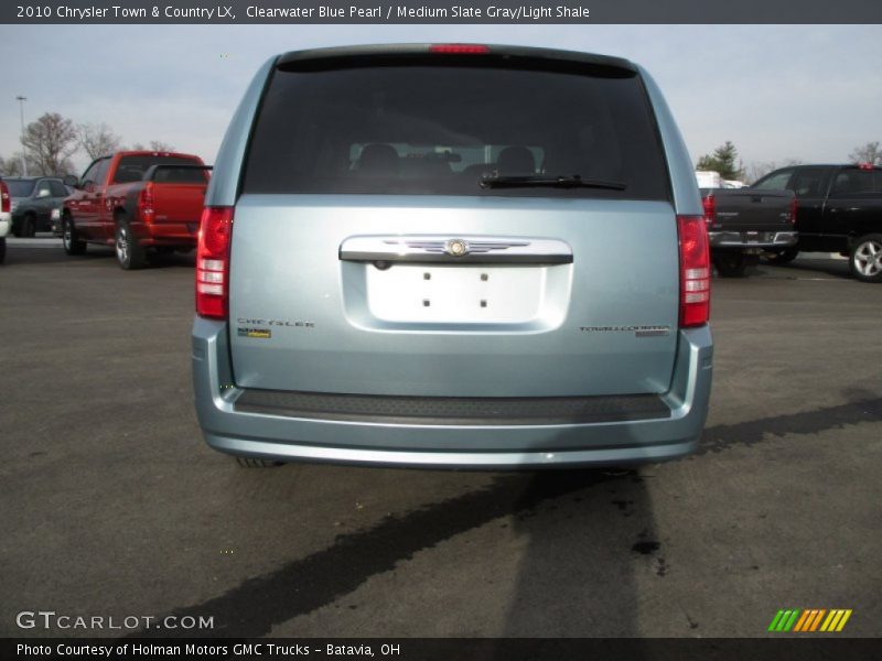 Clearwater Blue Pearl / Medium Slate Gray/Light Shale 2010 Chrysler Town & Country LX