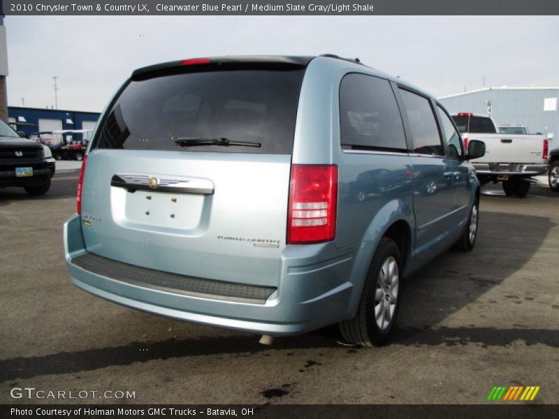 Clearwater Blue Pearl / Medium Slate Gray/Light Shale 2010 Chrysler Town & Country LX