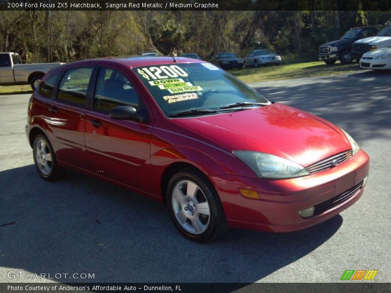 Sangria Red Metallic / Medium Graphite 2004 Ford Focus ZX5 Hatchback