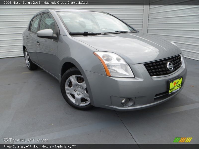 Magnetic Gray / Charcoal/Steel 2008 Nissan Sentra 2.0 S
