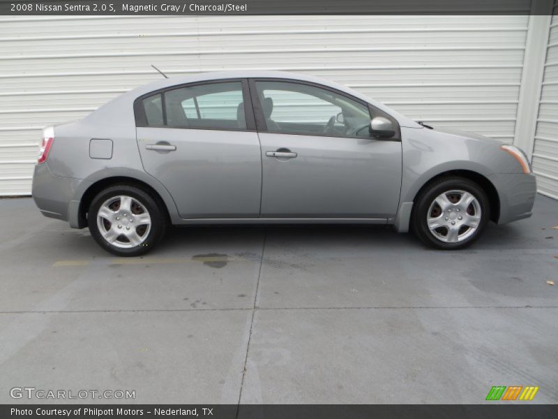 Magnetic Gray / Charcoal/Steel 2008 Nissan Sentra 2.0 S